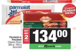 Spar Parmalat or President Cheese Slices offer