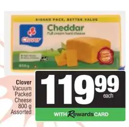 Spar Clover Vacuum Packed Cheese offer