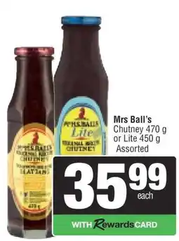 Spar MRS BALL'S CHUTNEY offer