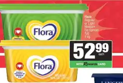 Spar Flora Regular or Light Medium Fat Spread Tub offer