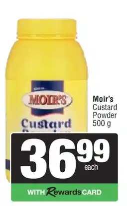 Spar MOIR'S CUSTARD POWDER offer