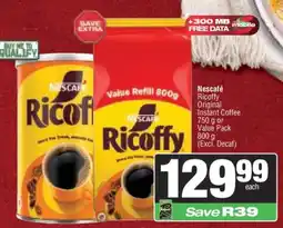 Spar Nescafé Ricoffy offer