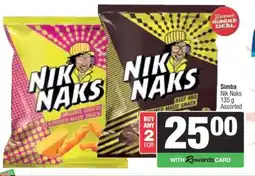 Spar SIMBA NIK NAKS offer