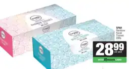 Spar SPAR Rainbow Facial Tissues 200s offer