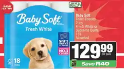 Spar Baby Soft Toilet Tissues offer