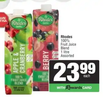 RHODES 100% FRUIT JUICE BLEND