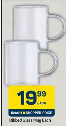 Pick n Pay Hypermarket Ribbed Glass Mug offer