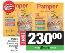 Spar Pamper Fine Cuts in Gravy or Jelly Multi Pack 12s Assorted offer
