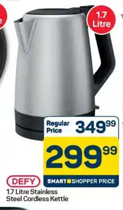 Pick n Pay Hypermarket 1.7 Litre Stainless Steel Cordless Kettle offer