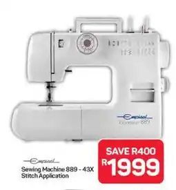 Pick n Pay Hypermarket Sewing Machine 889 - 43X Stitch Application offer