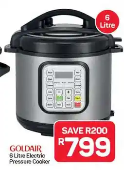 Pick n Pay Hypermarket GOLDAIR 6 Litre Electric Pressure Cooker offer