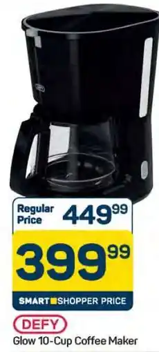 Pick n Pay Hypermarket DEFY Glow 10-Cup Coffee Maker offer