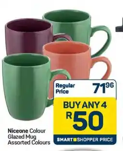 Pick n Pay Hypermarket Niceone Colour Glazed Mug Assorted Colours offer