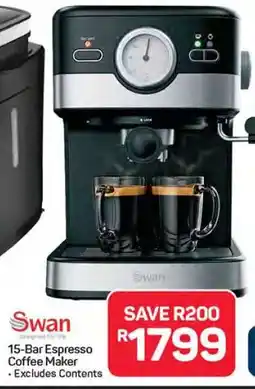 Pick n Pay Hypermarket Swan 15-Bar Espresso Coffee Maker offer