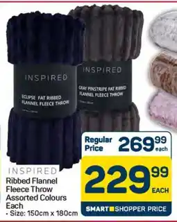 Pick n Pay Hypermarket Ribbed Flannel Fleece Throw offer