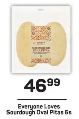 Pick n Pay Everyone Loves Sourdough Oval Pitas 6s offer