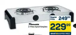 Pick n Pay Hypermarket Pineware 2-Plate Spiral Hotplate offer
