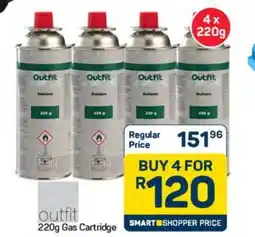 Pick n Pay Hypermarket Outfit 220g Gas Cartridge offer
