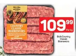 Pick n Pay Bulk Country Classic Boerewors offer