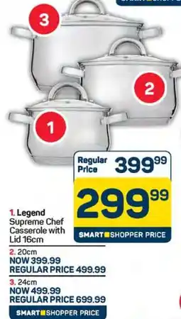 Pick n Pay Hypermarket Legend Supreme Chef Casserole with Lid 16cm offer