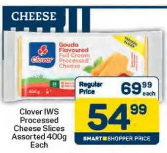 Clover IWS Processed Cheese Slices Assorted 400g Each