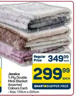 Pick n Pay Hypermarket Jessica 1-Ply Double Mink Blanket offer