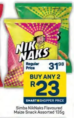 Pick n Pay Simba NikNaks Flavoured Maize Snack Assorted 135g offer