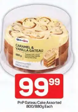 Pick n Pay PnP Gateau Cake Assorted 800/880g Each offer