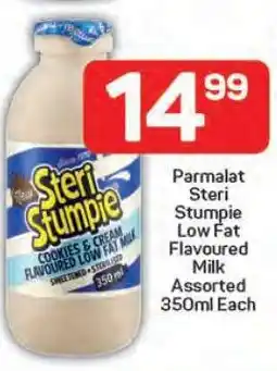Pick n Pay Parmalat Steri Stumpie Low Fat Flavoured Milk offer