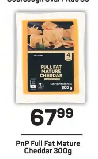 Pick n Pay PnP Full Fat Mature Cheddar 300g offer