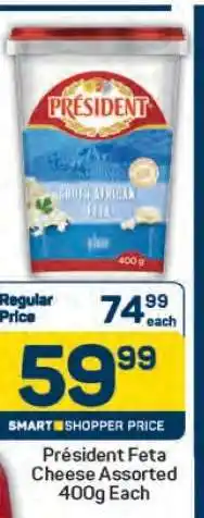 Pick n Pay Président Feta Cheese Assorted 400g Each offer