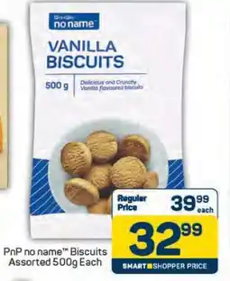Pick n Pay PnP no name Biscuits Assorted 500g Each offer