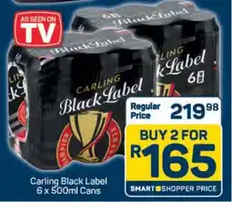 Pick n Pay Carling Black Label 6 x 500ml Cans offer