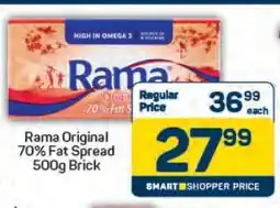 Pick n Pay Rama Original 70% Fat Spread 500g Brick offer