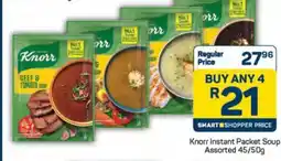 Pick n Pay Knorr Instant Packet Soup Assorted 45/50g offer