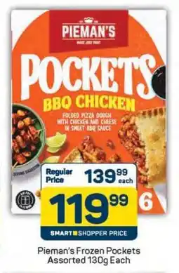 Pick n Pay Pieman's Frozen Pockets Assorted 130g Each offer