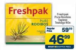 Pick n Pay Freshpak Pure Rooibos Tagless Teabags 80s offer