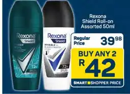 Pick n Pay Rexona-Shield Roll-on Assorted 50ml offer