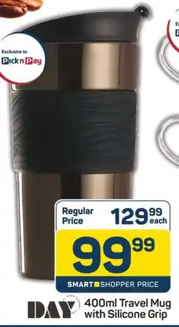 Pick n Pay 400ml Travel Mug with Silicone Grip offer