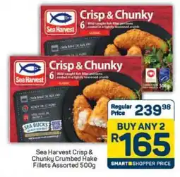 Pick n Pay Sea Harvest Crisp & Chunky Crumbed Hake Fillets Assorted 500g offer