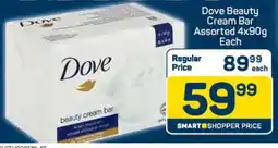 Pick n Pay Dove Beauty Cream Bar Assorted 4x90g Each offer