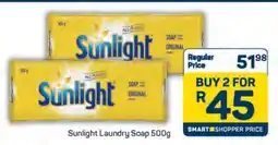 Pick n Pay Sunlight Laundry Soap 500g offer