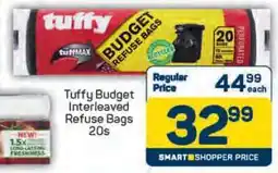 Pick n Pay Tuffy Budget Interleaved Refuse Bags 20s offer