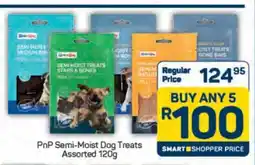 Pick n Pay PnP Semi-Moist Dog Treats Assorted 120g offer