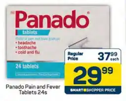 Pick n Pay Panado Pain and Fever Tablets 24s offer