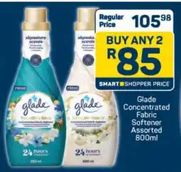 Pick n Pay Glade Concentrated Fabric Softener Assorted 800ml offer