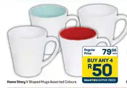 Pick n Pay Home Story V Shaped Mugs Assorted Colours offer