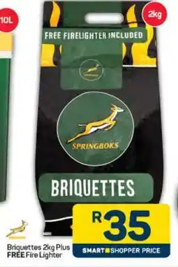 Pick n Pay Briquettes 2kg Plus FREE Fire Lighter offer