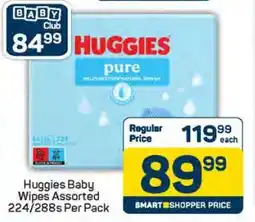 Pick n Pay Huggies Baby Wipes Assorted 224/288s Per Pack offer