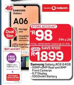 Pick n Pay Samsung Galaxy A06 64GB offer